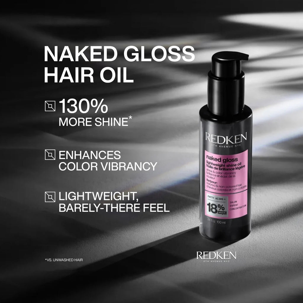 REDKEN NAKED GLOSS LIGHTWEIGHT SHINE OIL 100ML