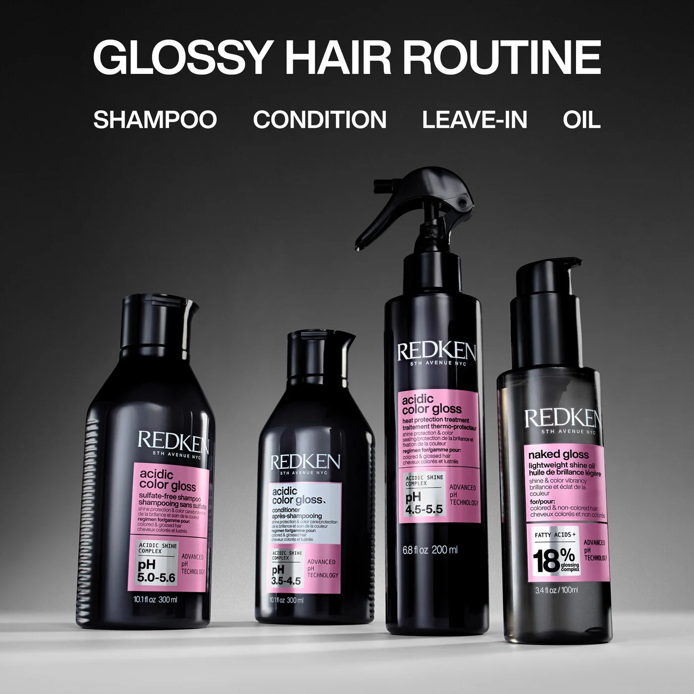 REDKEN ACIDIC COLOUR GLOSS SULFATE FREE SHAMPOO 300ML